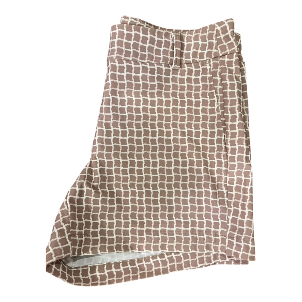 Spanx Sunshine UPF+ 50 Bespoke Check Fawn 4" Shorts size S - Picture 5 of 8